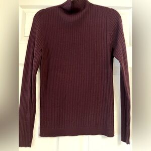 LOFT Ribbed Mock Neck Turtleneck